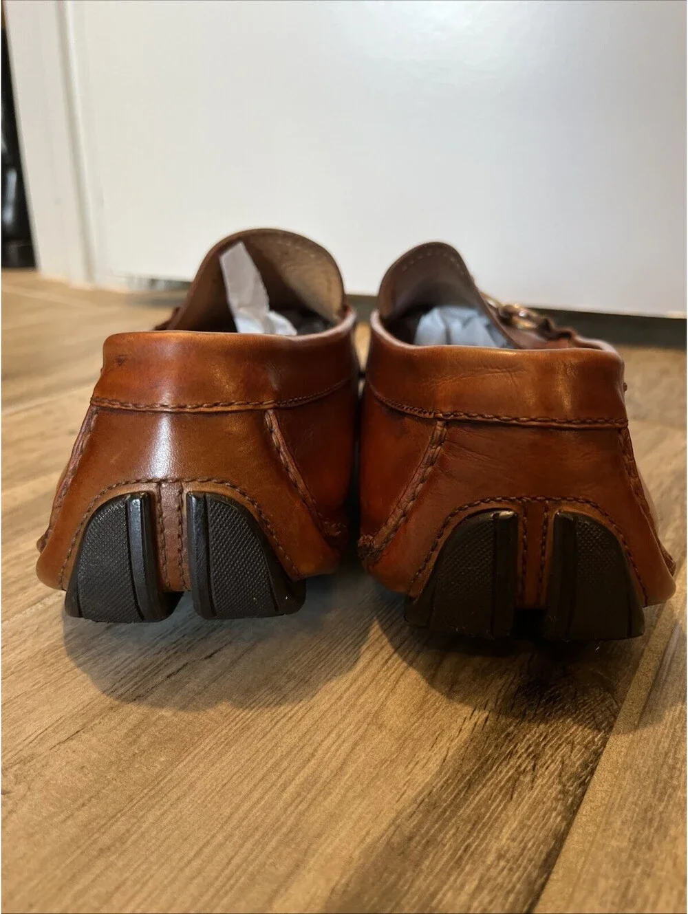 MAGNANNI MENS HORSEBIT LOAFERS CHILI BROWN SIZE 9.5M GOOD COND!